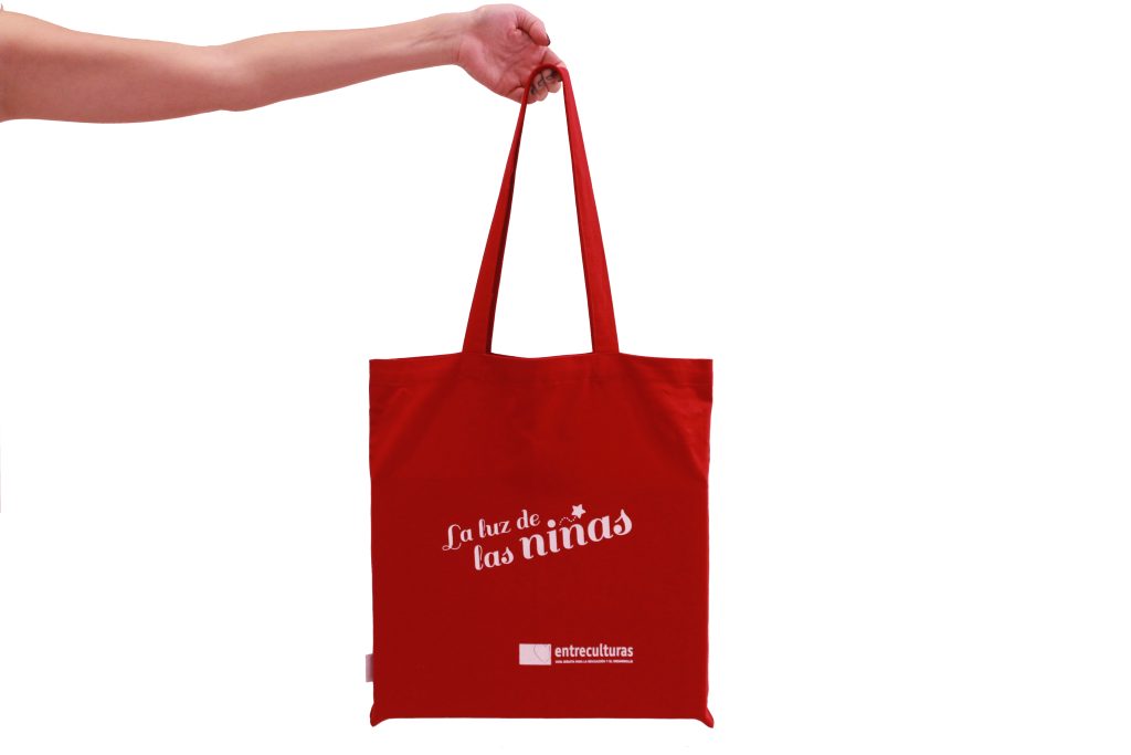 Bolsa La Luz de las Niñas blanca y roja